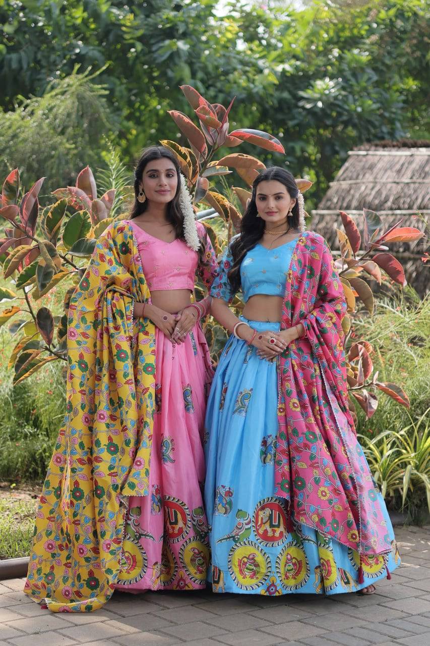 Charming Dola Silk Printed Lehenga Choli Set - INDIAN ELEGANCE