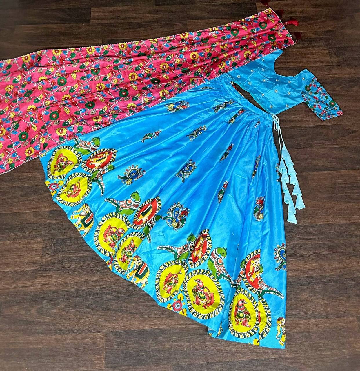 Charming Dola Silk Printed Lehenga Choli Set - INDIAN ELEGANCE