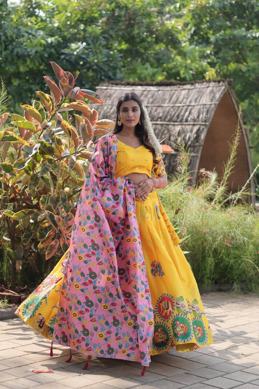 Charming Dola Silk Printed Lehenga Choli Set - INDIAN ELEGANCE