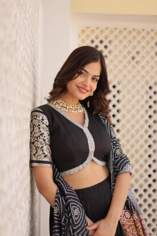 Stunning Viscous Jacquard Sequins Embroidered Lehenga Choli - INDIAN ELEGANCE
