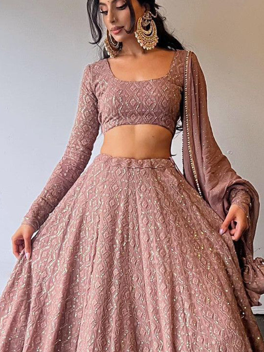 Wedding Wear Lukhnowi Designer Lehenga Choli Set For Women