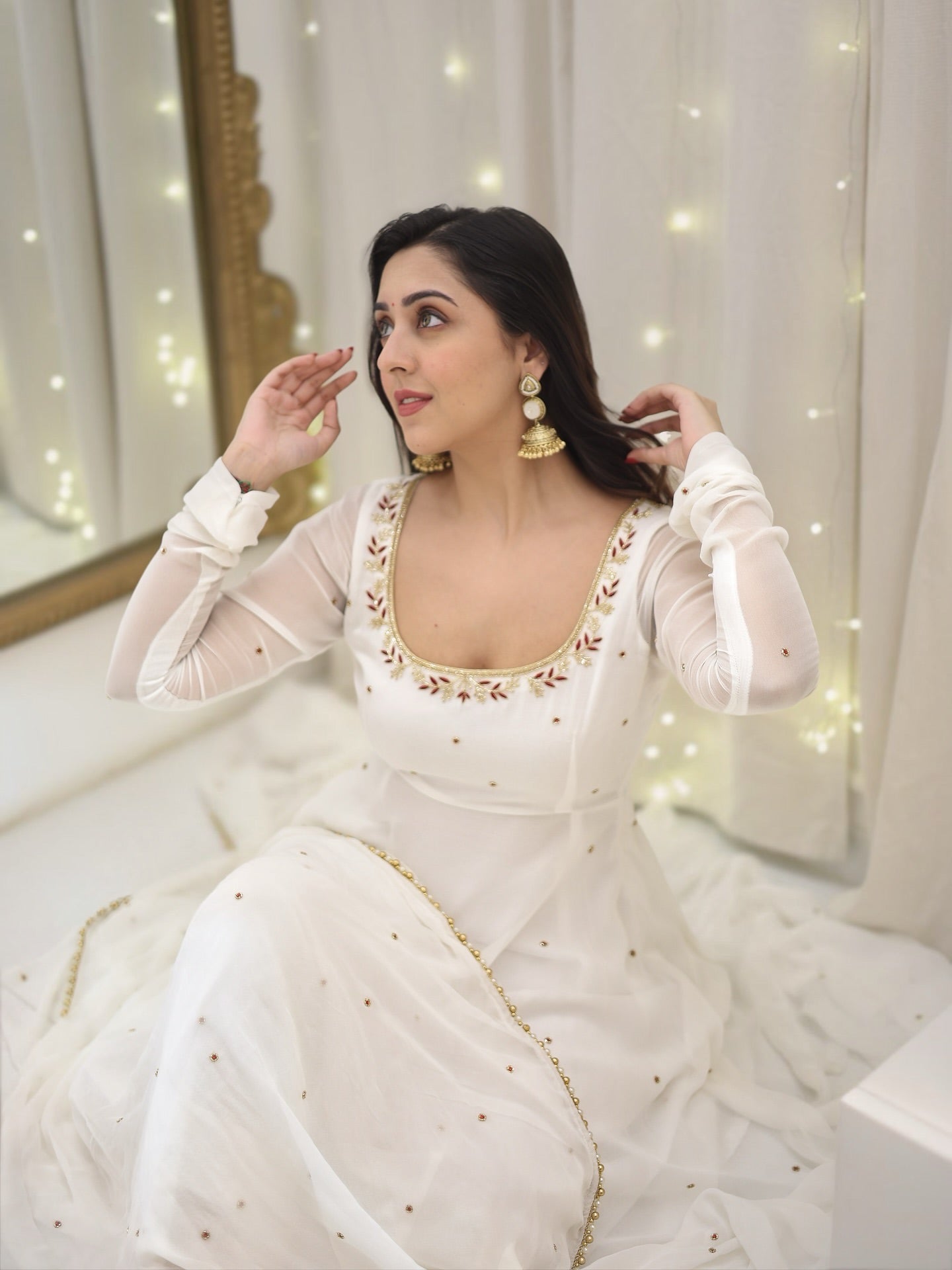 Apsara Anarkali Hand-work Embellished Suits set