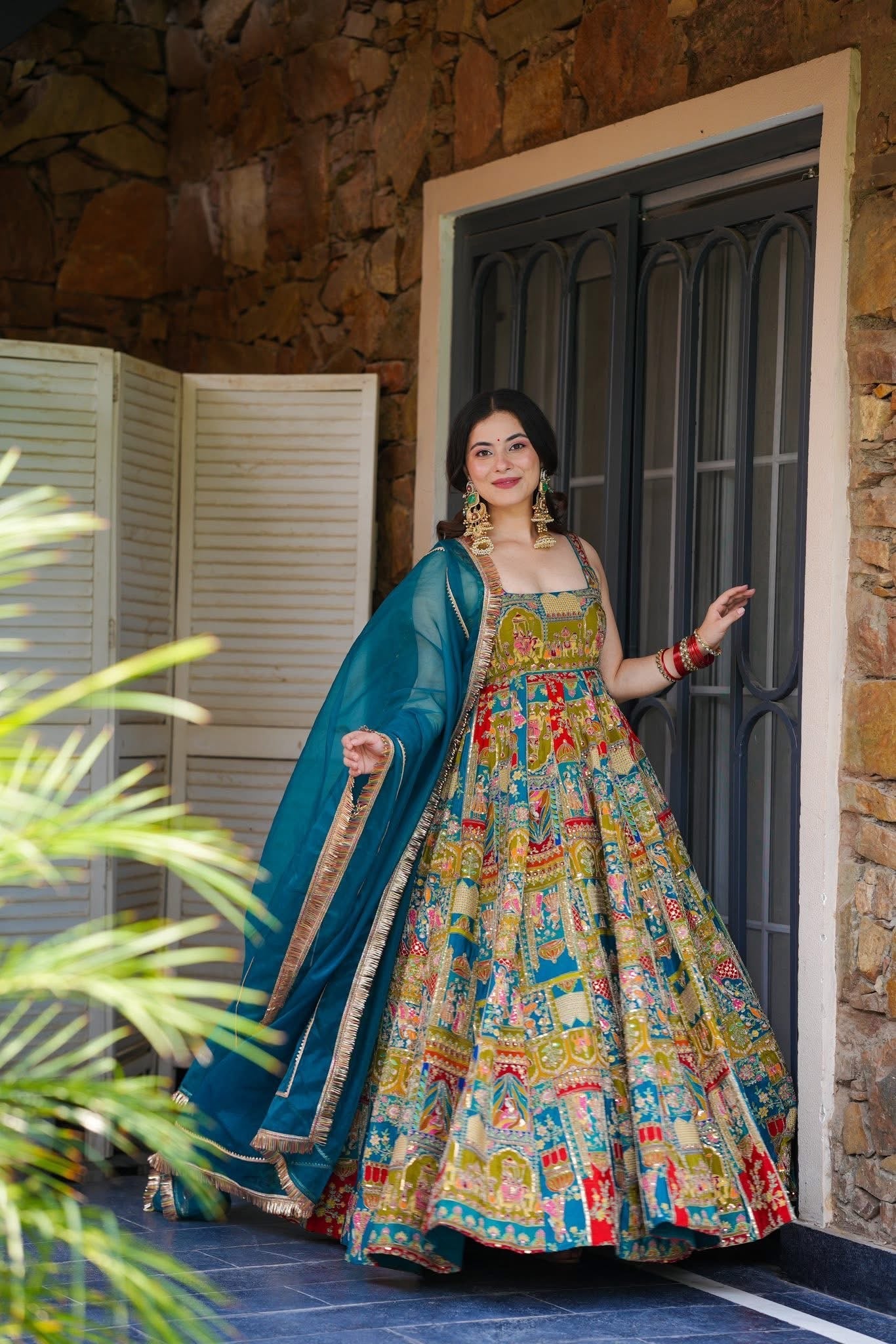 Classic Festival Wear Maxi Dress