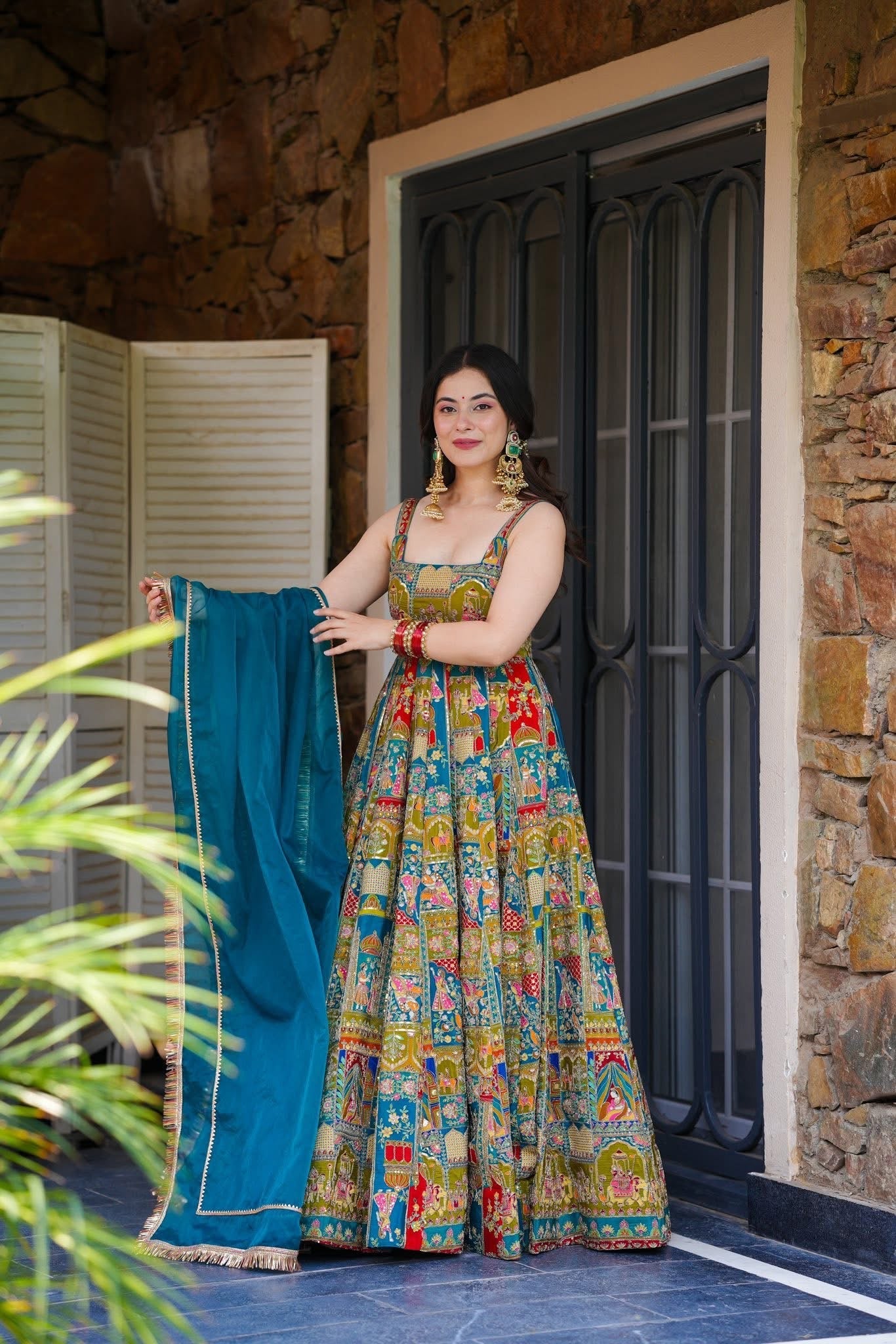 Classic Festival Wear Maxi Dress
