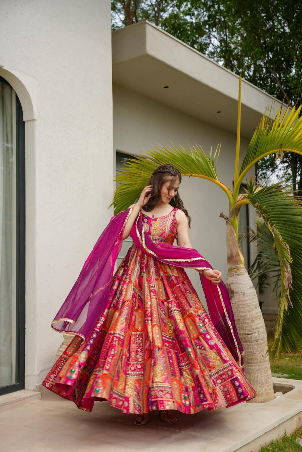 Classic Festival Wear Maxi Dress