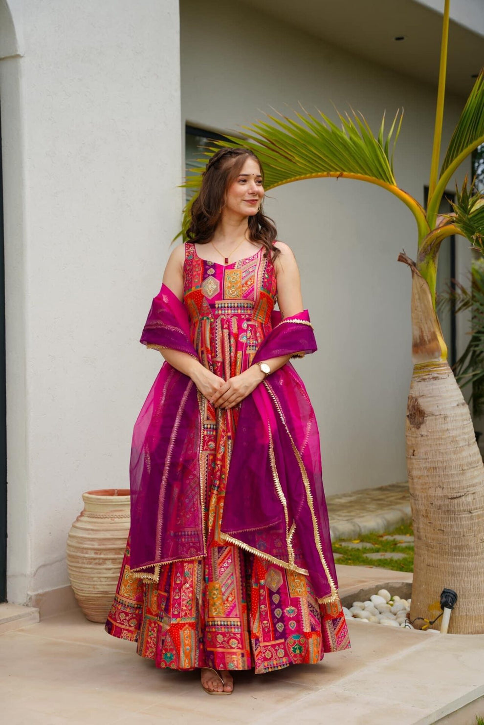 Classic Festival Wear Maxi Dress
