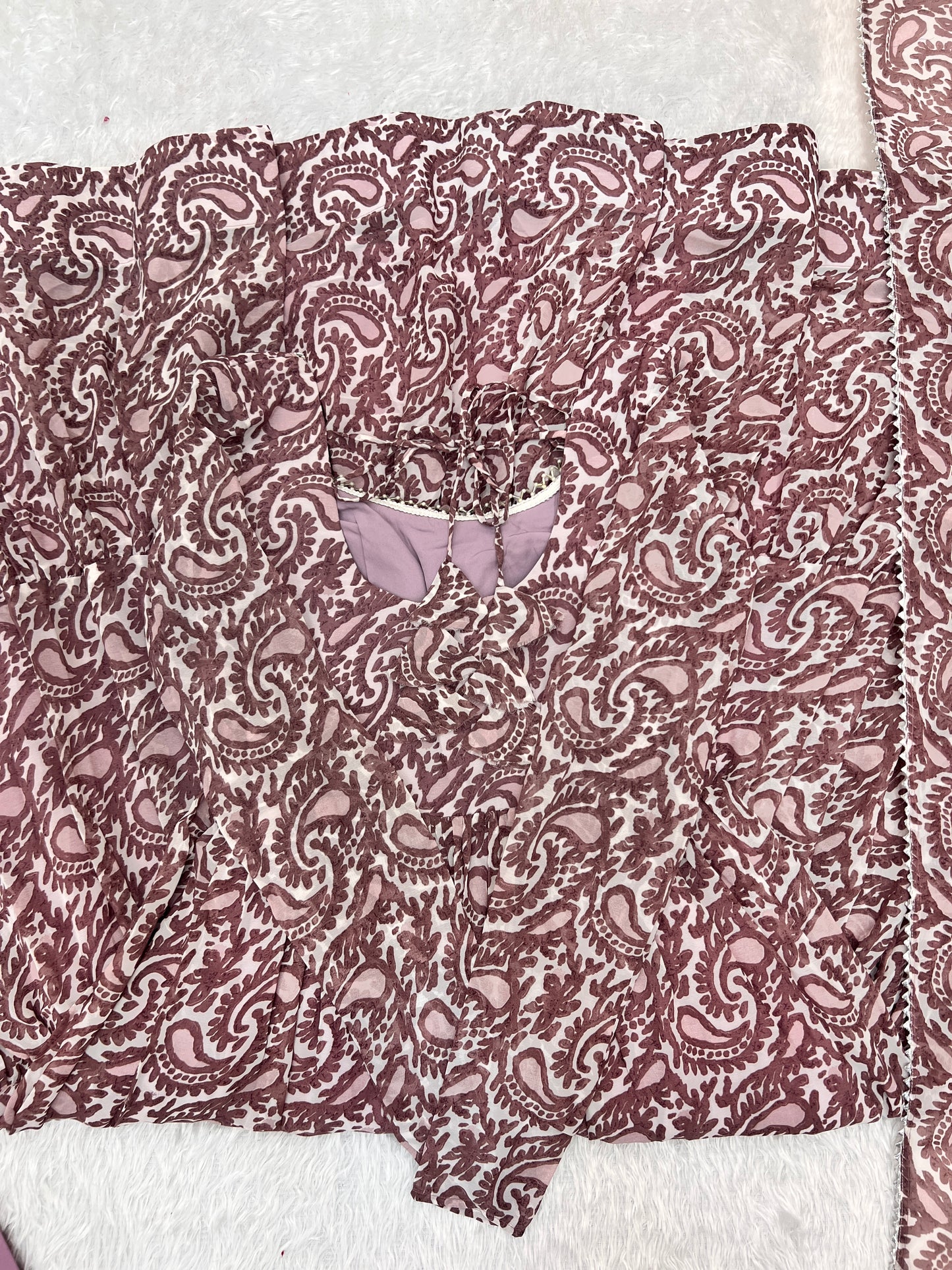 Amazing Digital Printed Faux Georgette Anarkali Pant Suit - INDIAN ELEGANCE