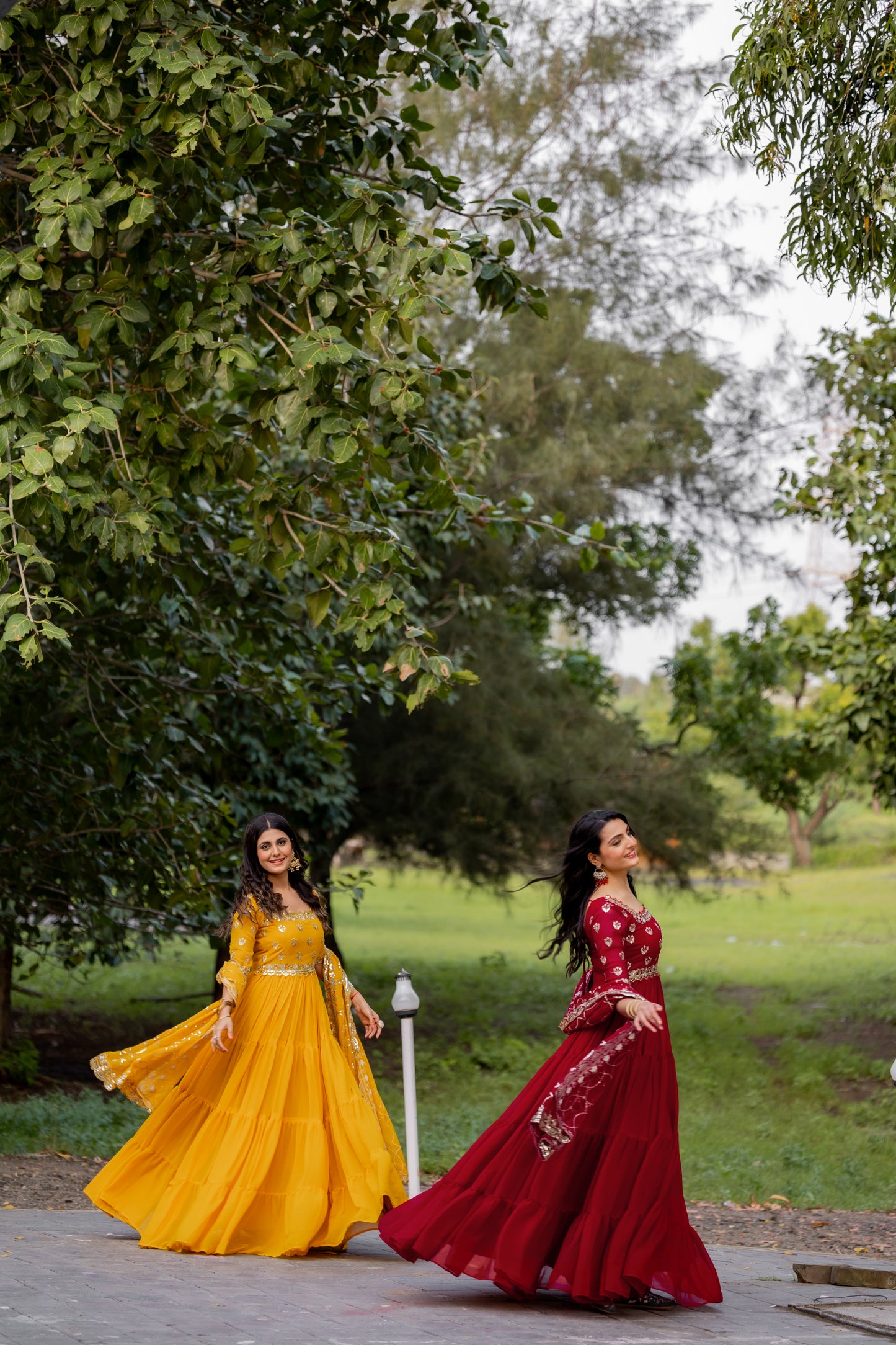 Magnificent Georgette Intricate Sequins Embroidered Suit - INDIAN ELEGANCE