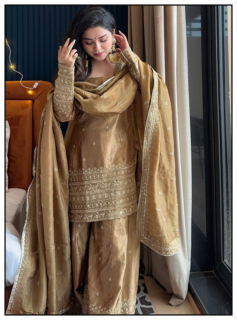Premium Festive Wear Sharara Plazo Set For Women