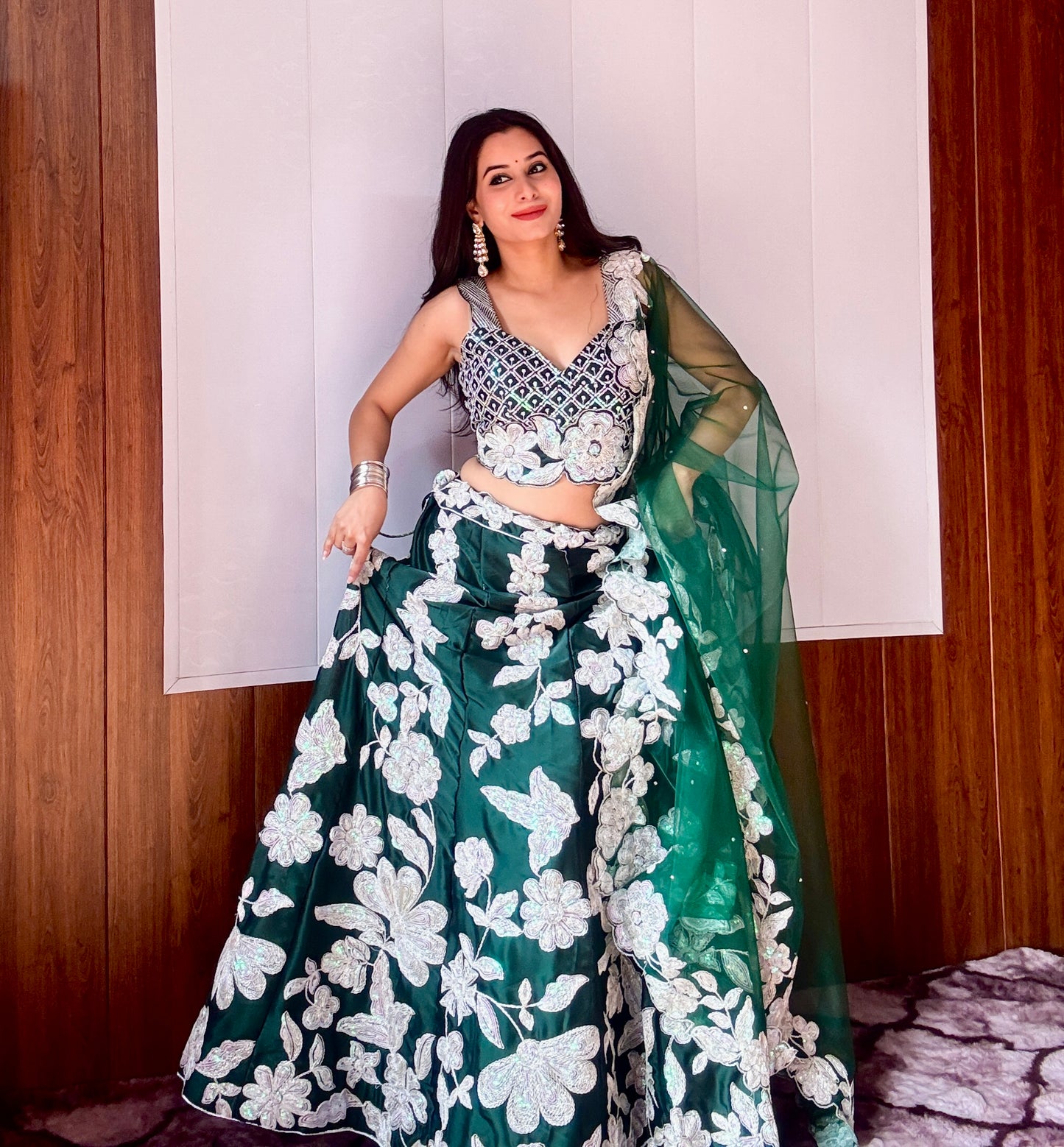 Exquisite Kasturi Silk Georgette Lehenga Set – A Perfect Blend of Glamour & Tradition