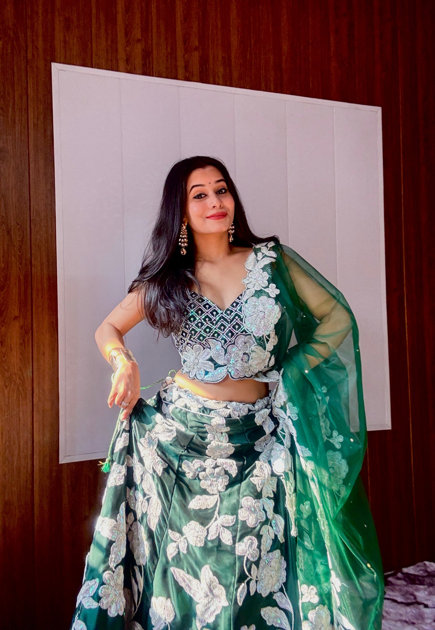 Exquisite Kasturi Silk Georgette Lehenga Set – A Perfect Blend of Glamour & Tradition