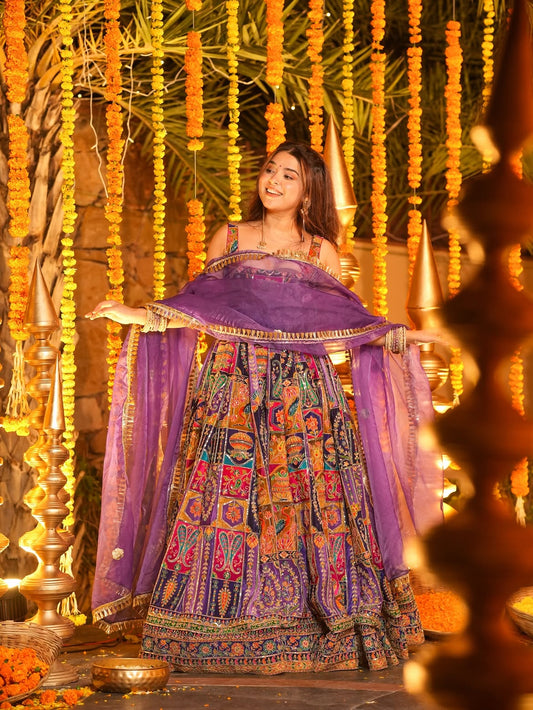 Premium Embroidered Crepe Anarkali Gown | Wedding & Party Wear