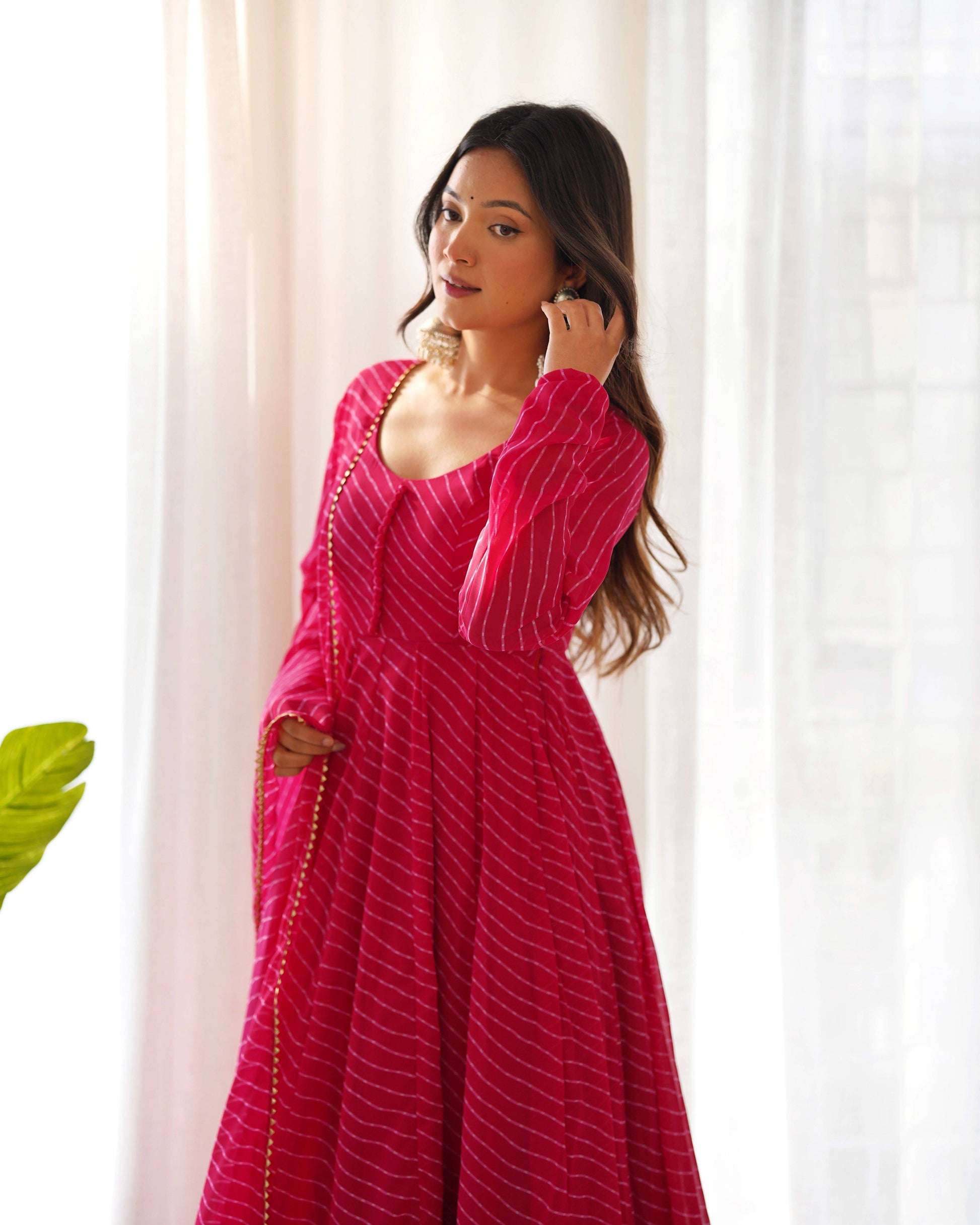 Splendid Faux Georgette Printed Fully Stitched Anarkali Pant Suit - INDIAN ELEGANCE