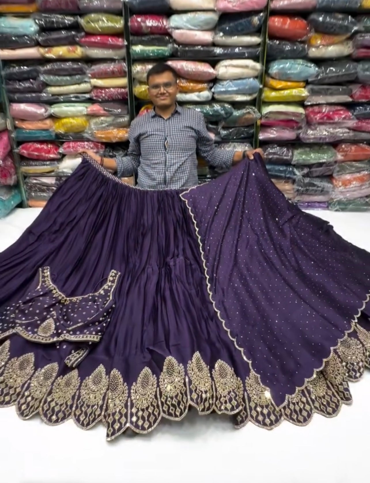 Wedding Wear Maroon Satin Silk Mirror Work Lehenga Choli Set | Festive Wear Lehenga Choli