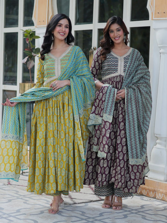 Arresting Pure Cotton 3-Piece Suit Set