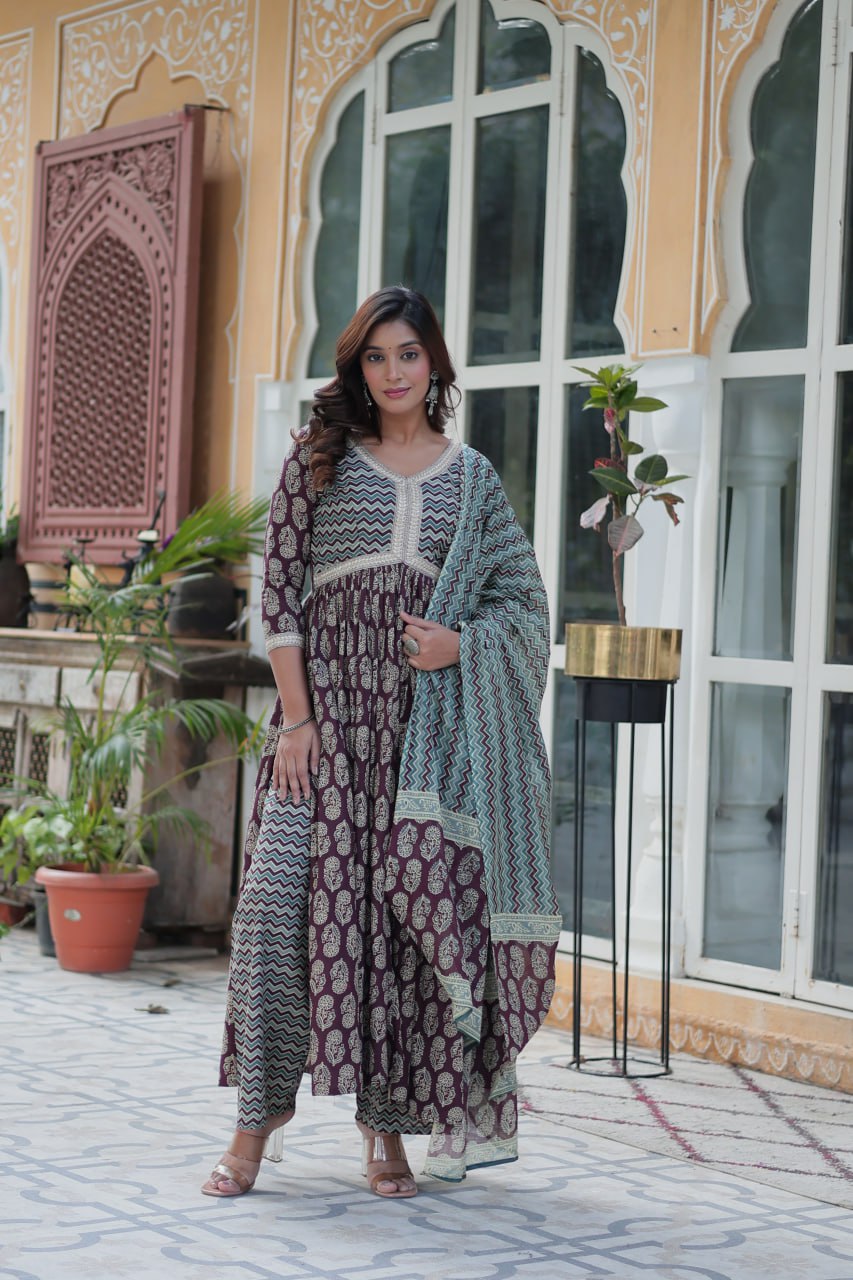 Arresting Pure Cotton 3-Piece Suit Set