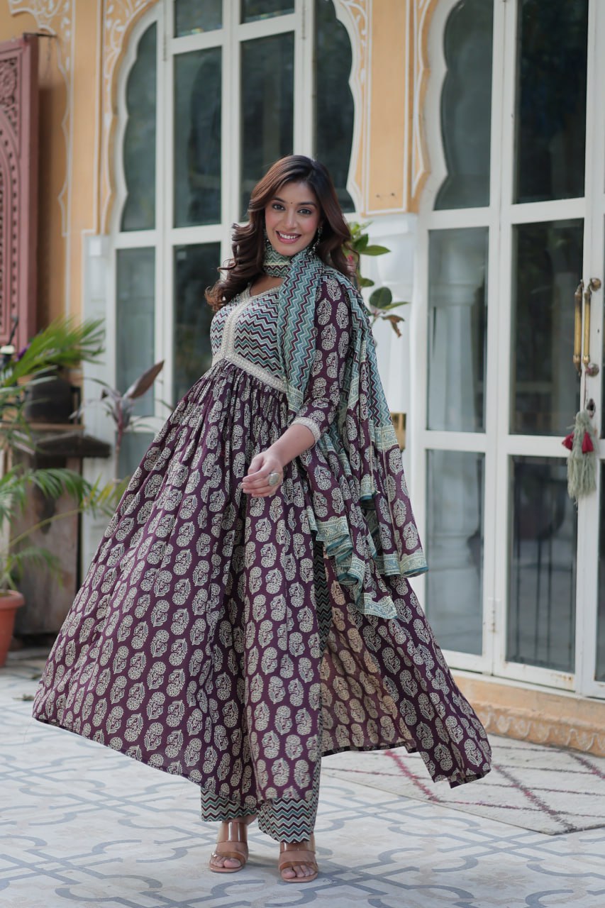 Arresting Pure Cotton 3-Piece Suit Set