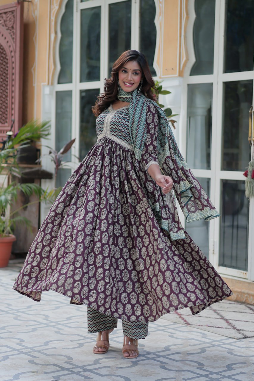 Arresting Pure Cotton 3-Piece Suit Set