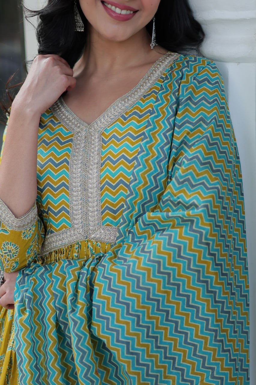Arresting Pure Cotton 3-Piece Suit Set