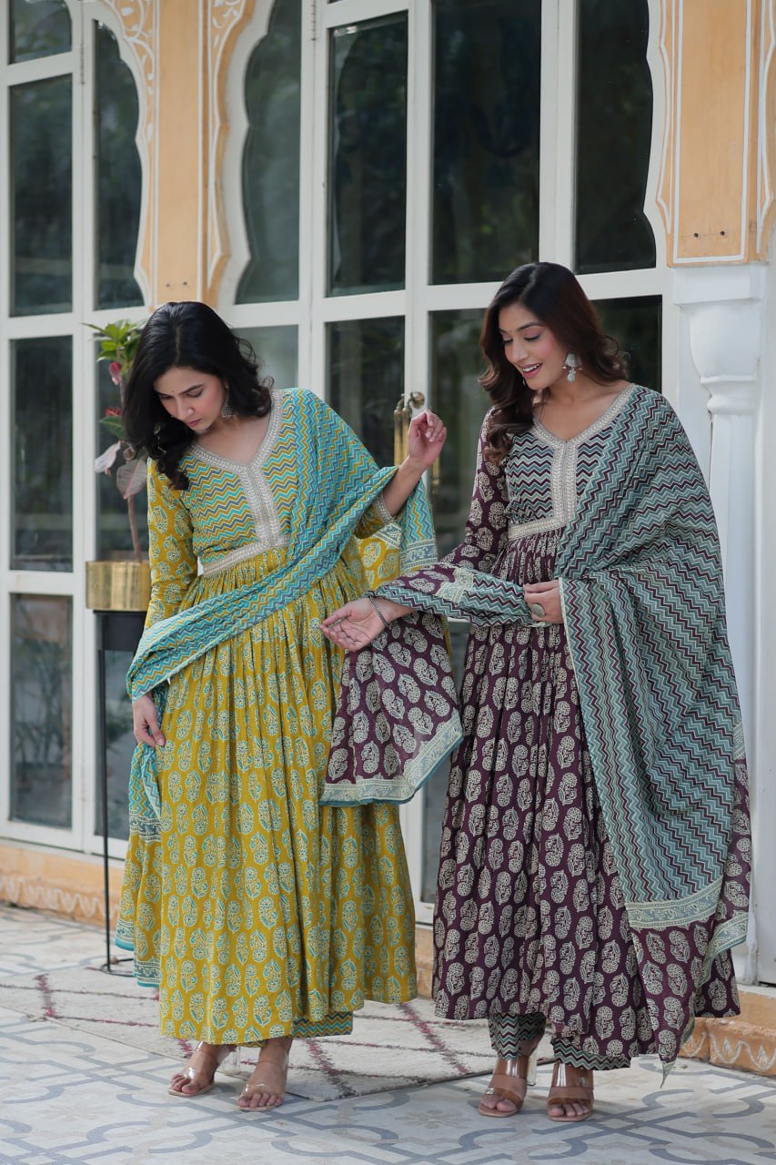 Arresting Pure Cotton 3-Piece Suit Set