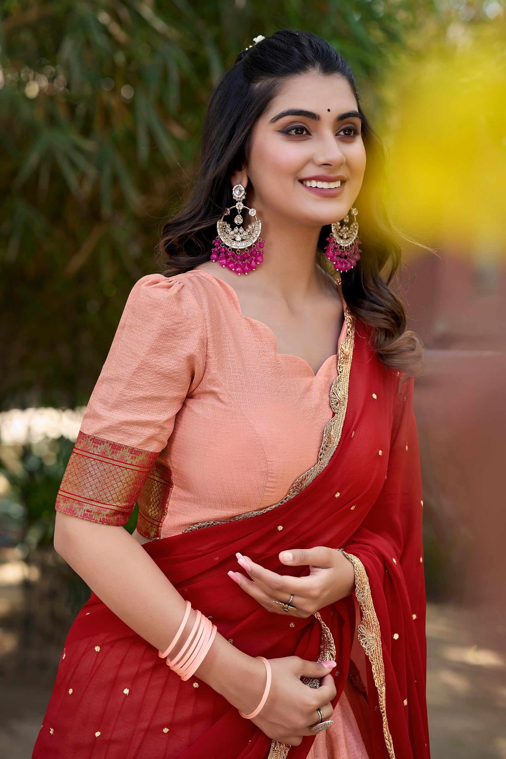 Spellbinding Cotton Silk Thread Embroidered Lehenga Choli - INDIAN ELEGANCE