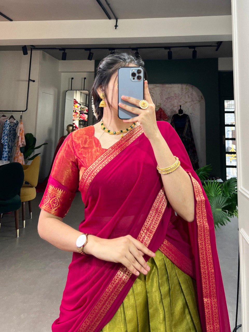 Stunning Pista Green Kanchipuram Silk Zari Weaving Worked Lehenga Choli - INDIAN ELEGANCE