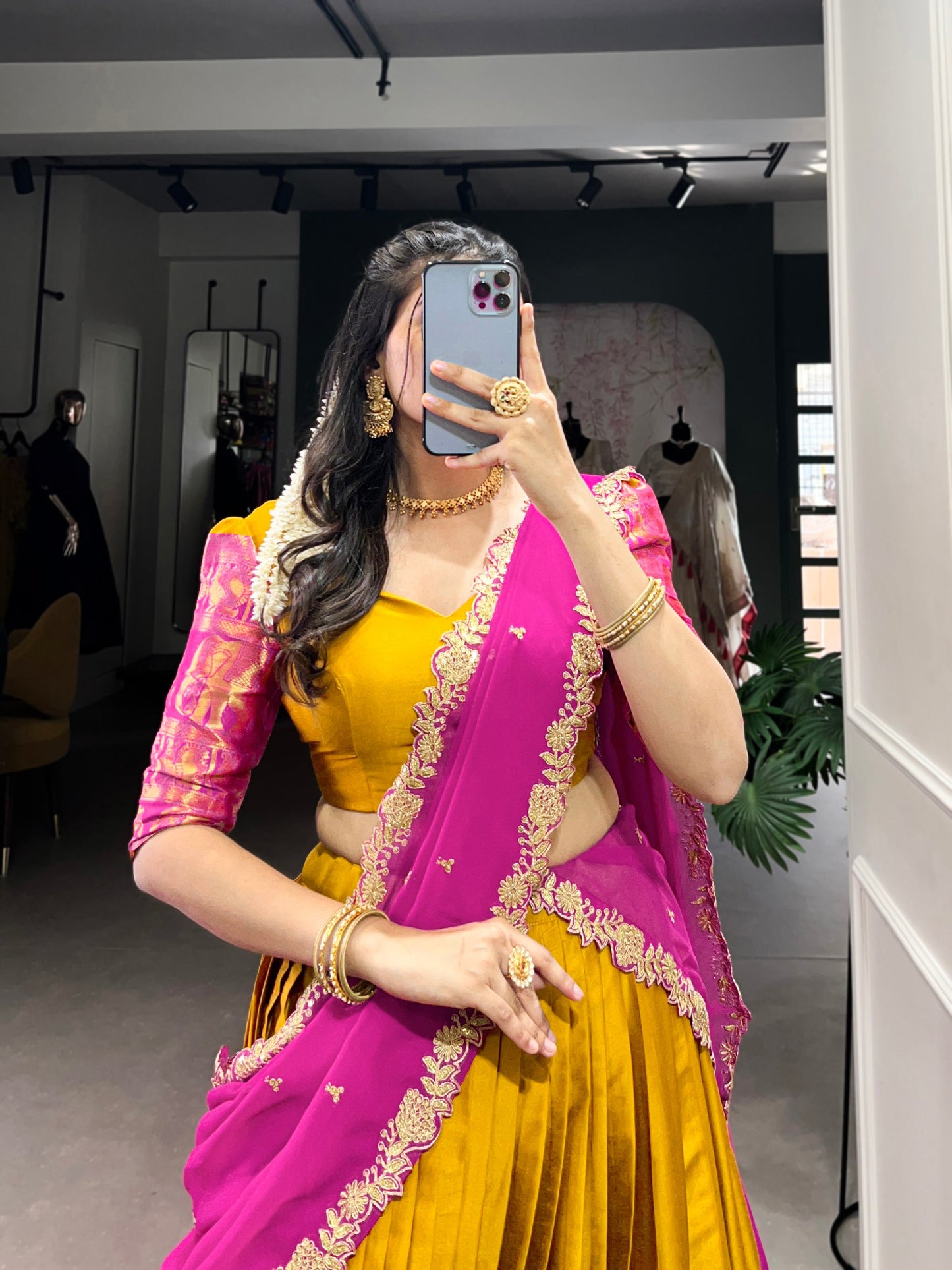 Adorable Narayan Pattu Zari Weaving Worked Lehenga Choli
