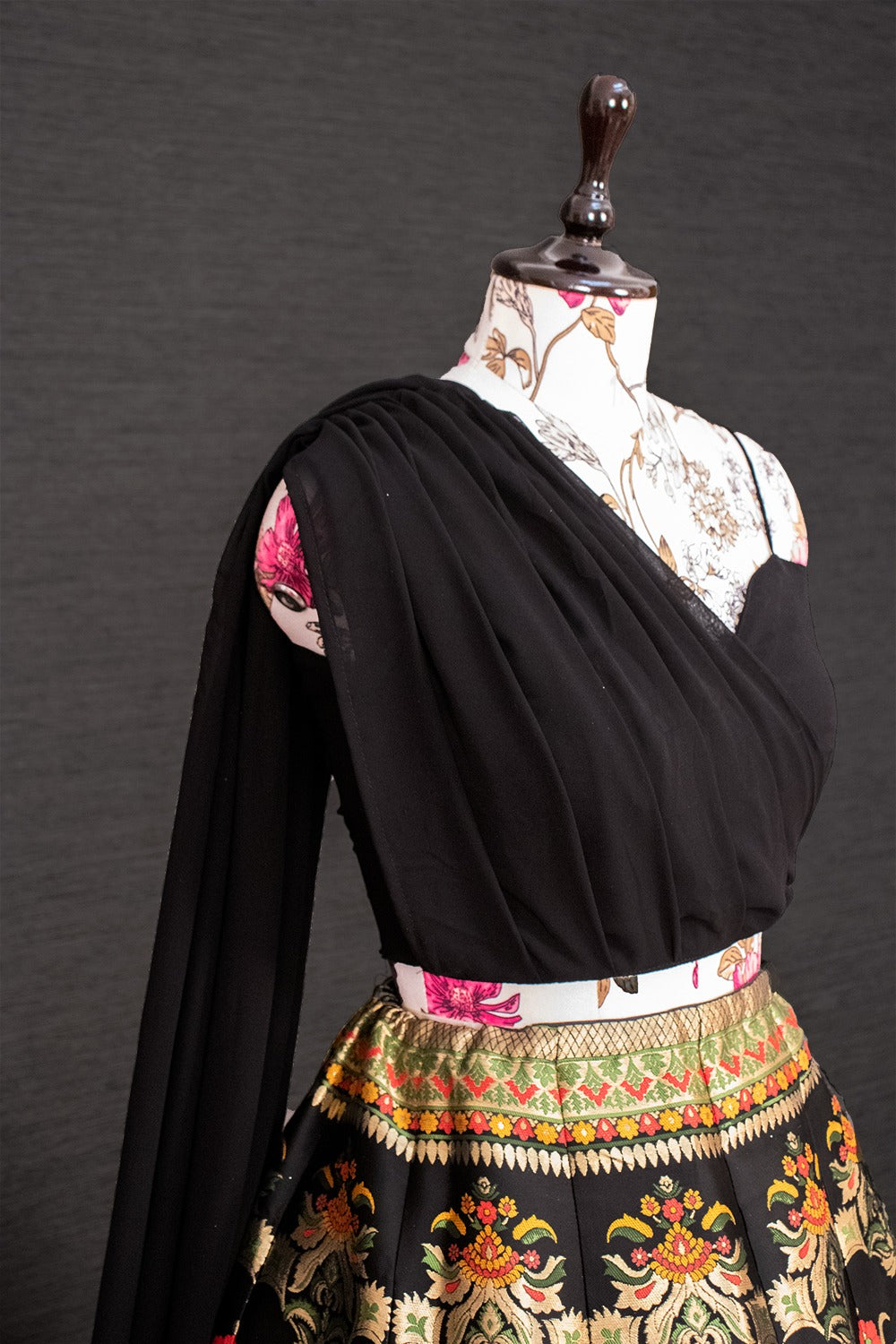 Resplendent Banarasi Silk Zari Weaving Worked Lehenga With Blouse - INDIAN ELEGANCE