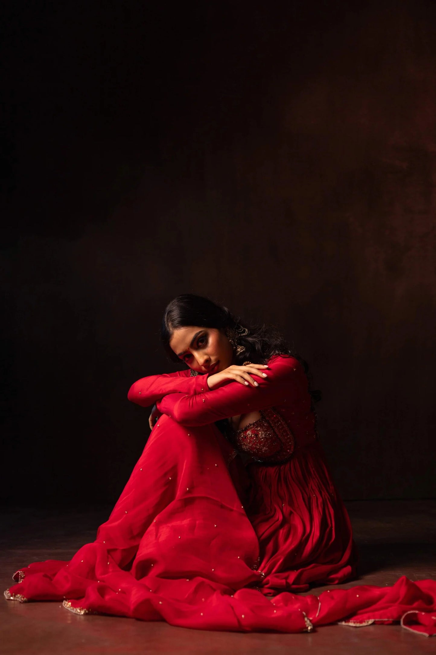 Premium Red Wedding & Party Wear Anarkali for Women
